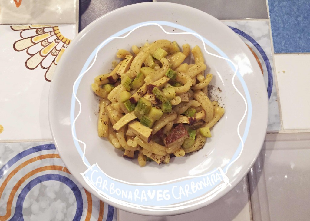 carbonara vegana - ristorante vegano Ma va'? di Roma
