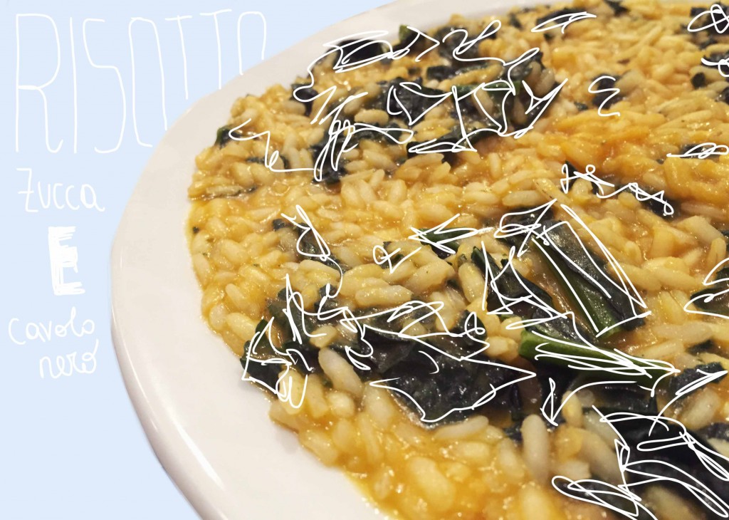 risotto zucca e cavolo nero