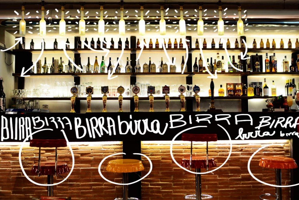 officina birra roma_bancone