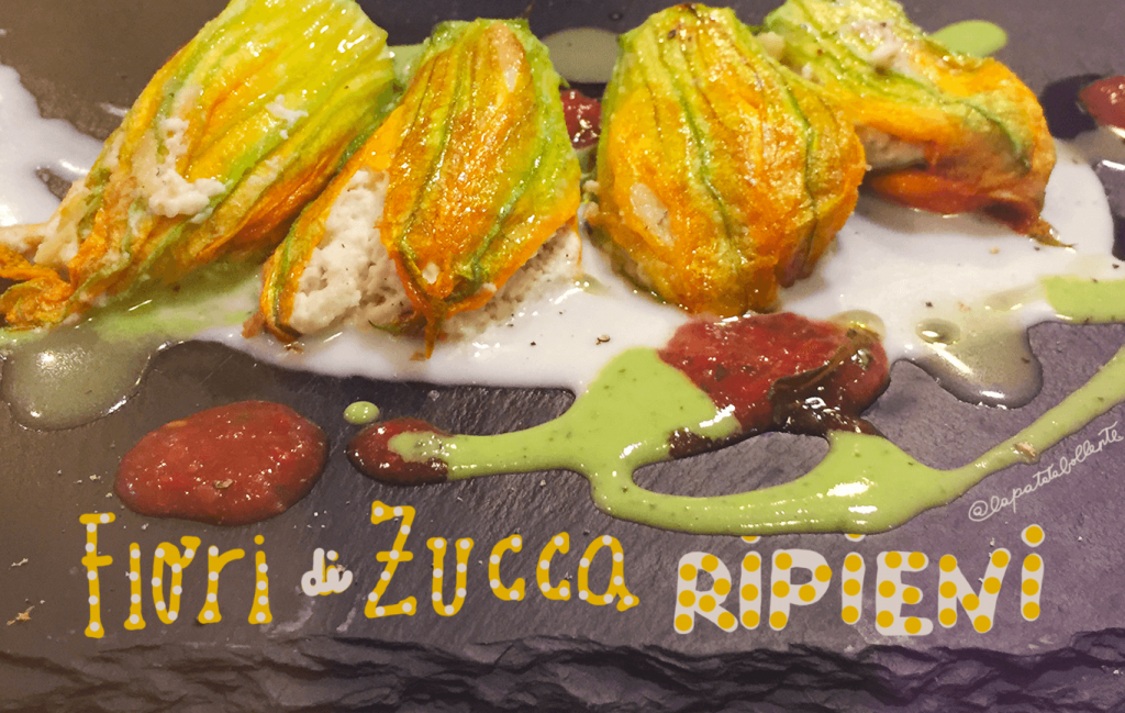 Fiori di zucca ripienivegani