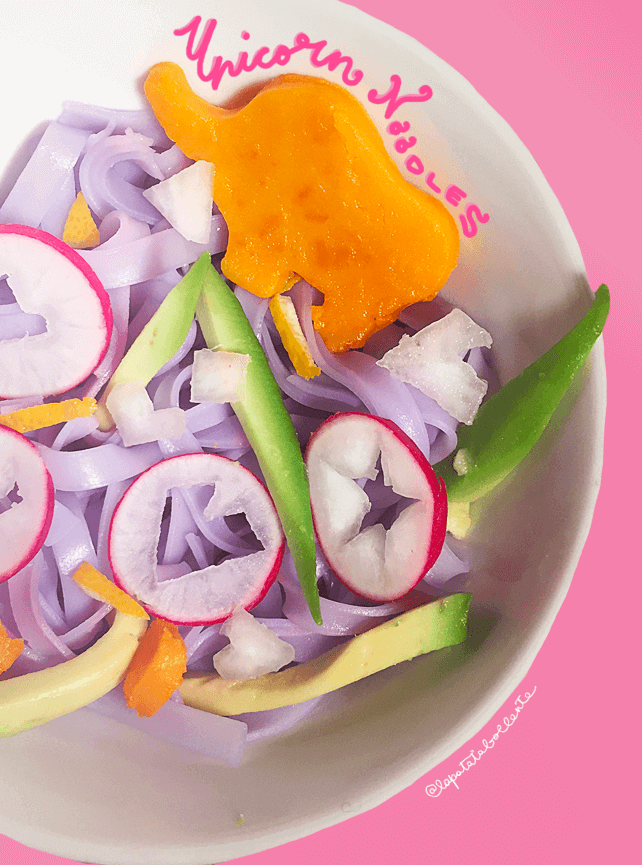 la ricetta facile e veloce per cucinare gli unicorn noodles